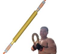 Power Twister Bar for Chest, Shoulders, Arms - 40kg to 110kg Spring Chest Expander - for Biceps, Forearms - Includes 88lb(40kg) Resistance Level