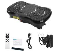 Power Vibrating Machine Platform Exercise Body Shaker Massager-Black
