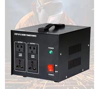 Power Voltage Converter Transformer 220V/240V to 110V/120V, Intelligent Travel Adapter with 2 US & 2 Universal Socket Outlets, 2000W