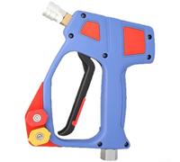 Power Washer Handle With Swivel 3/8 Male Inlet And Nozzle Tips Holder To Prevent Hose Kinks, Featuring Quick Connector For Smooth Access
