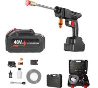 Power Washer, Hydrowasher, power washer, 6 in 1 Cordless Portable Power Washer Gun with Nozzles, Battery Powered Pressure Washer for Car Washing/Home/Floor