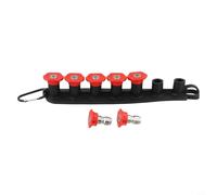 Power Washer Nozzle Tips 7Pack with Nozzle Holder for 4000 PSI Pressure Washers, Designed for Multiple Spray Patterns (red)