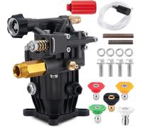 Power Washer Pump with 34 Inch Shaft, 3300 PSI, 2 5 GPM, Rust Resistant and Maintenance, Quick Setup for Various Pressure Washing Needs