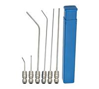 Power Washer Spray Nozzle Set - 6 Piece Quick Connect Stainless Steel Tips Hose Attachment Kit | Gutter Roof Eave Ground Under House Concrete Car Garden Cleaning Washing Service Equipment