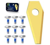 Power Werk® - Replacement Blade for Robotic lawnmowers - Compatible with Bosch Indego Models with Screws - Universal Replacement Blades - Lawn Robot Knife Set - 9 Pieces