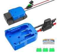 Power Wheel Adapter for Kobalt 24V Battery Adapter with Fuse & Wire Terminal 14 Gauge Wire Power Convertor for DIY RC Trucks RC Toys Robotics Work Lights