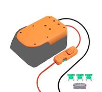 Power Wheel Adapter for Ridgid AEG 18V Hyper Lithium Battery Adapter Battery Converter Kit with Switch Fuse & Wire Terminals 14AWG Wire Power Connector RC Toy RC Car Robotics Work Lights