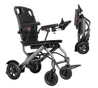 Power Wheelchair - Lightweight 13.8kg Ultra-Light Aluminium with Joystick and 360W Motors - Portable Mobility Solution for Adults