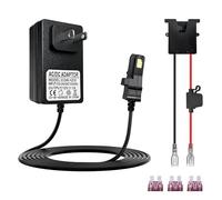Power Wheels 12v Battery Adapter Charger for Fisher-Price 12V Ride-On Toys, 6.6FT Power Cord with LED Indicator, Compatible with Gray & Orange Top Batteries, Include Battery Wire Harness Connector