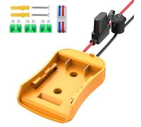 Power Wheels Adapter for Dewalt 14.4V/18V/20V Battery Adapter Power Wheels Battery Conversion Kit with Fuses Holder and Switch,Wire Terminals, 12AWG Wire for RC Car Toys,DIY Ride On Truck Adapter Set