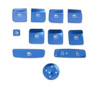 Power Window Control Switch Car Door Armrest Window Lift Switch Button Cover Trim Interior Auto Sticker For Hyundai For Tucson NX4 2021-2024(Steel Blue)