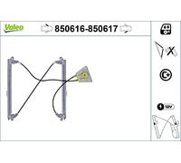 Power Window Regulator VALEO Left Front Fits Audi A3 8P1 8PA 2003-2012