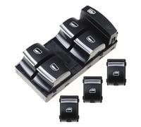 Power Window Switch Compatible With A3 For 8P A6 S6 RS6 C6 Q7 2004-2011 Car Electric Power Window Switch 4F0959851H 4F0959855B(A set)