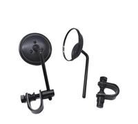 Power Window Switch For Pair Motorcycle Rearview Mirror Stainless Steel Classic Retro Vintage Round Back View Universal 22mm-25mm Double Windows Switchs