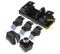 Power Window Switch For Skoda For Fabia Combi For Roomster 5J 2006-2015 Auto Headlight Window Switch 5ND959857 1K4959857B 5ND959855 Lifter(Set 3)