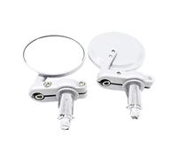 Power Window Switch For Universal 1 Pair 7/8" Motorcycle Rear View Mirrors Round Handle Bar End Foldable Motorbike Side Double Windows Switchs(WHITE)
