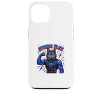 Power Wolf Storm Energy Cartoon Character Case for iPhone 13