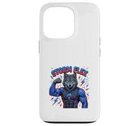 Power Wolf Storm Energy Cartoon Character Case for iPhone 13 Pro
