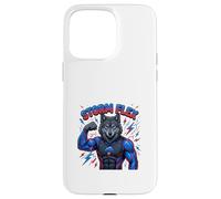 Power Wolf Storm Energy Cartoon Character Case for iPhone 15 Pro Max