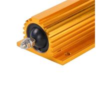 Power Yellow Aluminum Shell Resistor Rx24-5W10W20W30W50W Current Limiting Pre-Charge Load Metal Discharge Decoding Resistor 1,5,6,8,10,12,20,30,50,100 Ohm 1(20 Watts,0.5 Ohm)