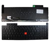 Power4Laptops French Layout Backlit Black Replacement Laptop Keyboard Compatible With Asus TUF Dash FX517Z
