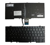 Power4Laptops French Layout Backlit Black Replacement Laptop Keyboard Compatible With Dell Latitude E5289