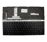 Power4Laptops French Layout Backlit Black Replacement Laptop Keyboard Compatible With Lenovo LCM16F86F0J6864