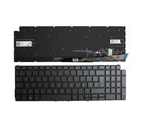 Power4Laptops French Layout Backlit Grey Replacement Laptop Keyboard Compatible With Dell Inspiron 5598
