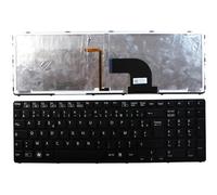 Power4Laptops French Layout Black Frame Backlit Black Replacement Laptop Keyboard Compatible With Sony Vaio SVE1711B4E