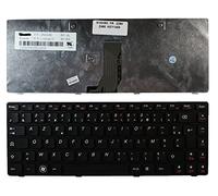 Power4Laptops French Layout Black Frame Black Replacement Laptop Keyboard Compatible With Lenovo Essential G480