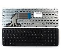 Power4Laptops French Layout Glossy Black Frame Black Replacement Laptop Keyboard Compatible With HP Pavilion 15-n245TX