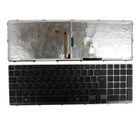 Power4Laptops French Layout Grey Frame Backlit Black Replacement Laptop Keyboard Compatible With Sony Vaio SVE1512C6EB