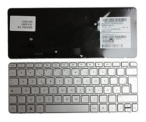 Power4Laptops French Layout Silver Frame Silver Replacement Laptop Keyboard Compatible With HP Mini 210-2030EZ