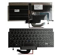 Power4Laptops French Layout With Pointer Grey Frame Backlit Black Replacement Laptop Keyboard Compatible With Toshiba Portege Z10T-A111