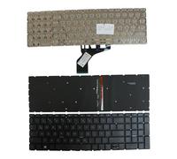 Power4Laptops German Layout Backlit Black Replacement Laptop Keyboard Compatible With HP Home 15-da2023TX