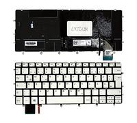 Power4Laptops German Layout Backlit White Replacement Laptop Keyboard Compatible With Dell PK1320C2B16