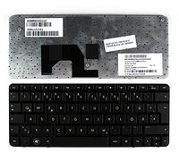 Power4Laptops German Layout Black Frame Black Replacement Laptop Keyboard Compatible With HP Mini 210-1022EZ