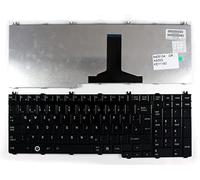 Power4Laptops German Layout Glossy Black Replacement Laptop Keyboard Compatible With Toshiba Satellite A500D-107