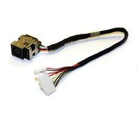 Power4Laptops Short Cable Version (Please Check The Picture) Replacement Laptop DC Jack Socket With Cable Compatible With HP Pavilion dv6-2120ek