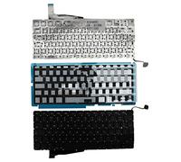 Power4Laptops UK Layout Backlit Black Replacement Laptop Keyboard Compatible With Apple MacBook Pro A1286 2008 Version
