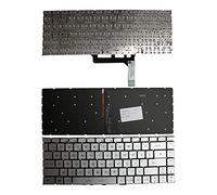 Power4Laptops UK Layout Backlit Silver Replacement Laptop Keyboard Compatible With MSI Gaming GS65 Stealth THIN-050