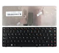 Power4Laptops UK Layout Black Frame Black Replacement Laptop Keyboard Compatible With Lenovo Essential G480