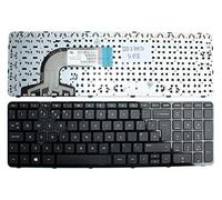 Power4Laptops UK Layout Glossy Black Frame Black Replacement Laptop Keyboard Compatible With HP Pavilion 15-n245TX
