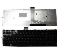 Power4Laptops UK Layout Glossy Black Frame Black Replacement Laptop Keyboard Compatible With Toshiba Satellite C55-A-1R6