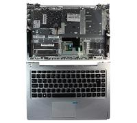 Power4Laptops UK Layout With Silver Topcase Backlit Black Replacement Laptop Keyboard Compatible With Lenovo IdeaPad U330
