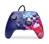 PowerA Advantage Plus Wired Controller for Xbox Series X|S - Night Blossom, officially licensed, adjustable height thumbsticks, hall effect, mappable buttons, works with Xbox One and Windows 10/11 PC