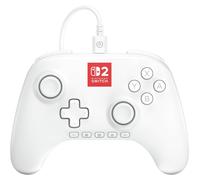 PowerA Advantage Wired Controller for Nintendo Switch 2 with Lumectra - White, Officially Licensed, RGB Lighting, Hall Effects, Mappable Buttons, C Button, Pro Controller