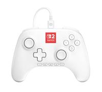 PowerA Advantage Wired Controller for Nintendo Switch 2 with Lumectra - White, Officially Licensed, RGB Lighting, Hall Effects, Mappable Buttons, C Button, Pro Controller