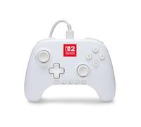 PowerA Advantage Wired Controller for Nintendo Switch 2 with Lumectra - White, Officially Licensed, RGB Lighting, Hall Effects, Mappable Buttons, C Button, Pro Controller