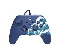 PowerA Advantage Wired Controller for Xbox Series X|S - Aqua Wave, gamepad, wired video game controller, gaming controller, USB-C, Works with Xbox One, Officially Licensed